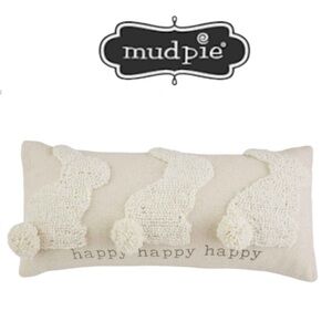 MUD PIE➕Happy Bunny Throw Pillow